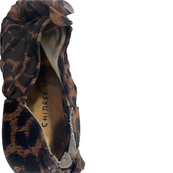 Chinese Laundry Women’s Brown Peep Toe High Heel Cheetah Pumps Size 6.5 Women’s - Picture 4 of 11
